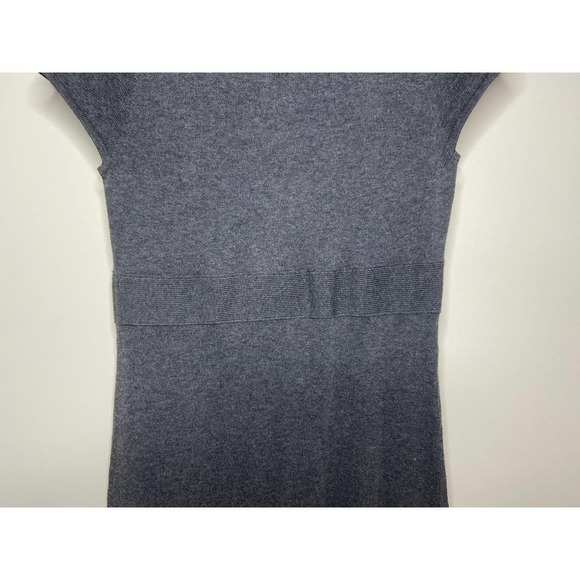 Gap Wool Blend Gray Sweater Dress Size S Cap Sleeves - Picture 4 of 10